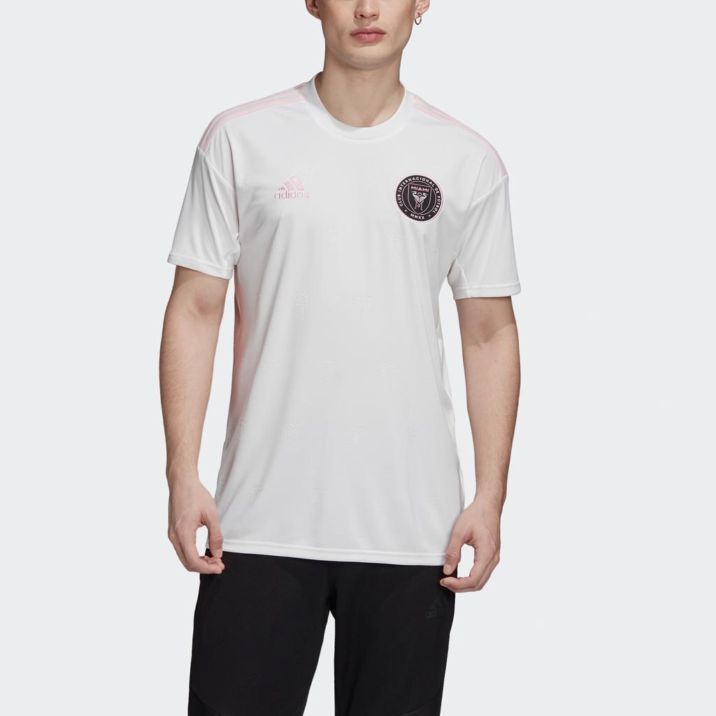 Adidas Inter Miami CF Heimtrikot Beckham Nr.. 23 Kurzarm Trainingsset Herren Sportbekleidung Weiß GE2104