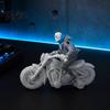Skeleton Motorcycle Ornament Halloween Ornament, Resin Figurines, Durable Matte Finish Figure Collectible Statue, for Boy Desktops E-Sports Rooms Bars