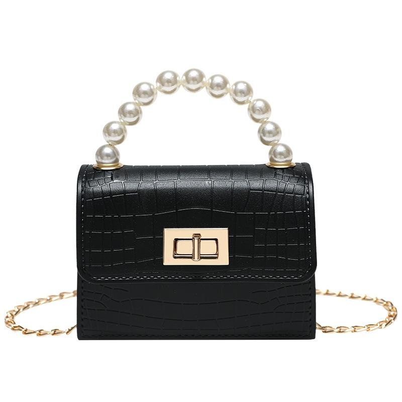 Pearl Portable Crocodile Jelly Bag Lis Handsgs Shoulder Messenger Bag