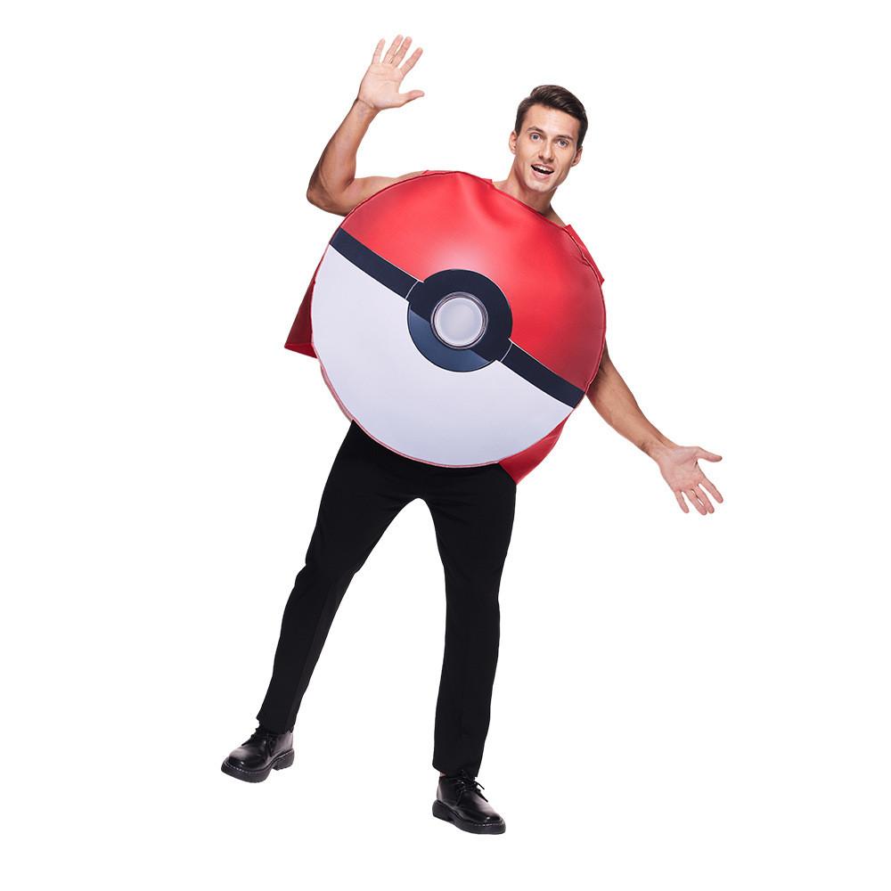 Pokemon Poke Ball Halloween Cosplay Kostüm mit Polyestermaterial für Erwachsene