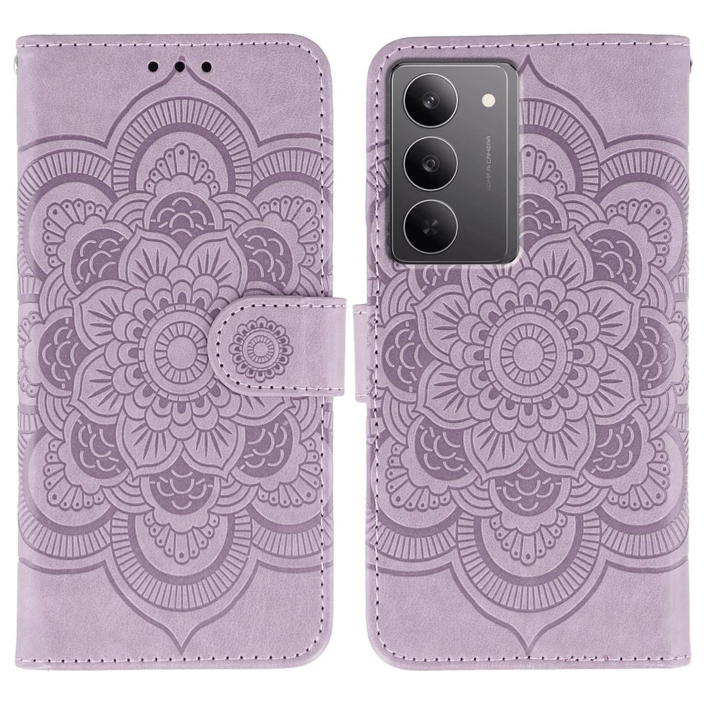 Dla Realme 14x (Indie) Etui 5G Skóra PU Wzór Mandala Portfel Pokrowiec na Telefon