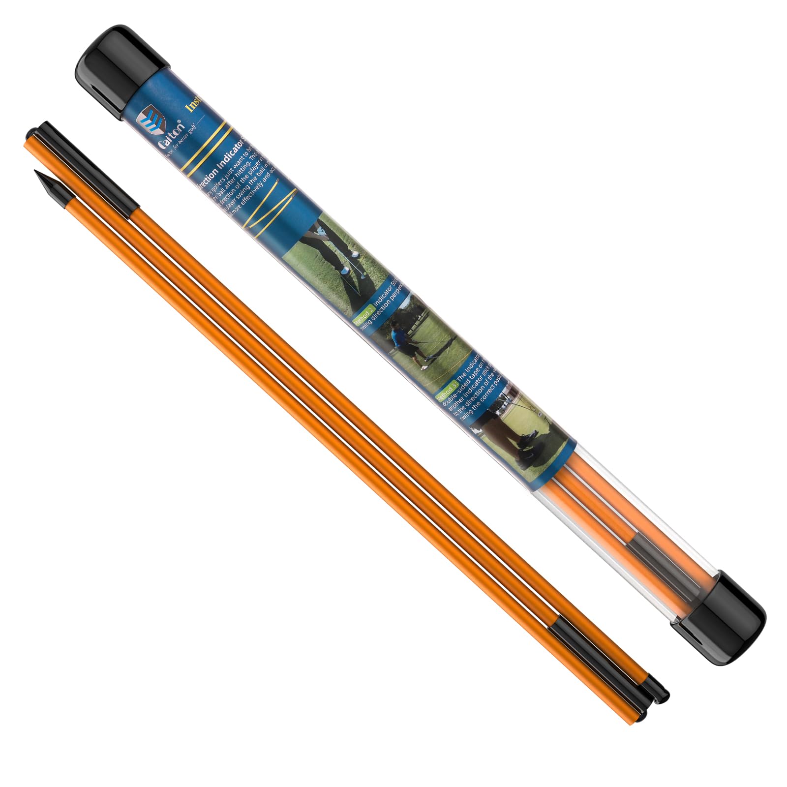 

MoKo Набор тренировочных клюшек для гольфа из 2 штук, Общая длина 122 см, Тур-стик, Инструмент для практики свинга, Складной, Коррекция траектории, Проверка направления, Гольф