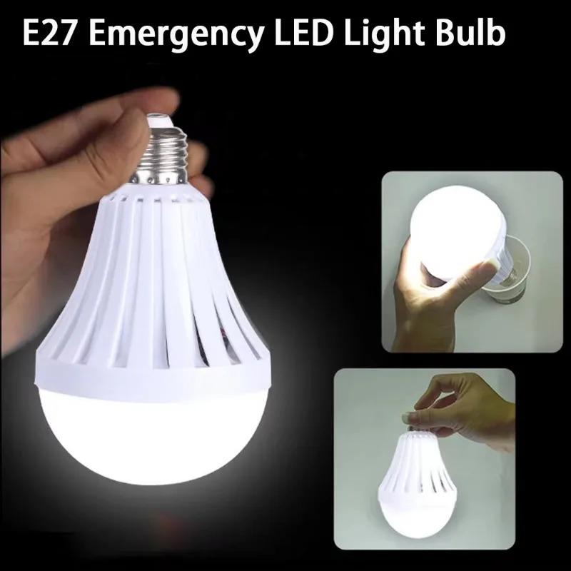LED Emergency Lamps Outdoor Camping Light Bulb E27 Rechargeable Lamp 220V Light 7W 9W 12W 15W Emergency Lighting Bulb Equipment