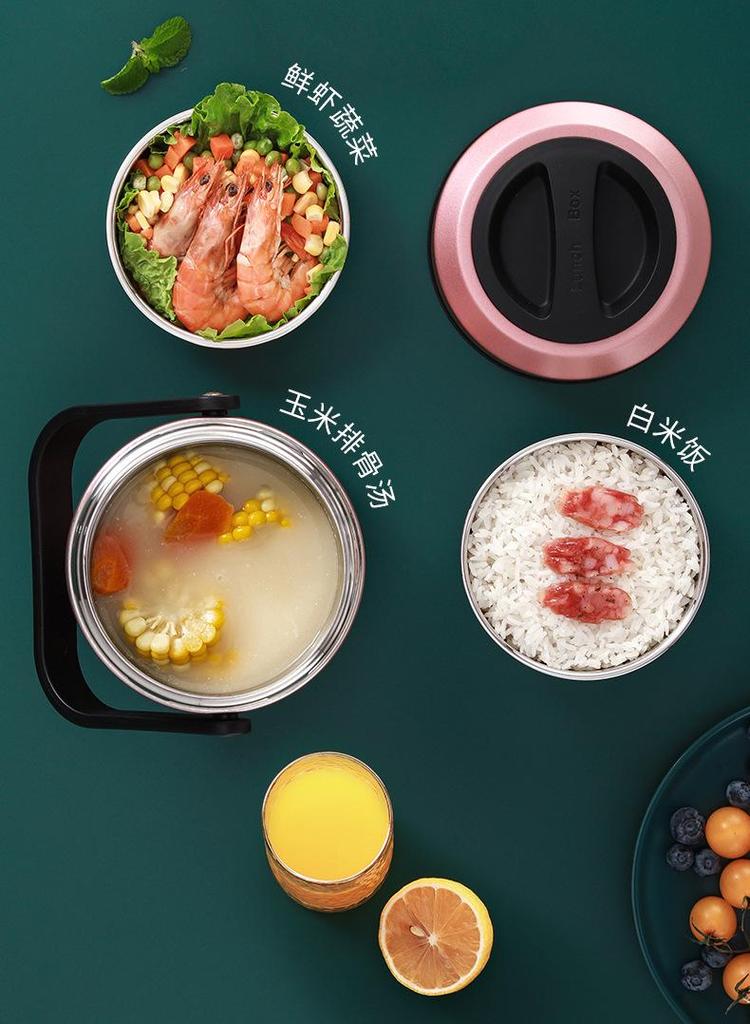 High-Value Insulated Lunch Box: Stylish & Durable 304 Stainless Steel, Ideal for Workers, Students, and Home Use