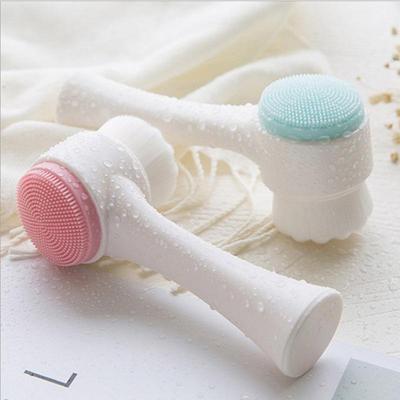 Brosse nettoyante pour le visage en silicone - Poils doux, Double face pour le nettoyage et le massage