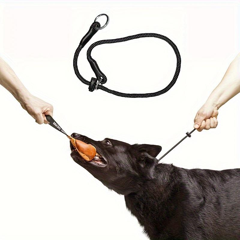 Polyester Fiber Dog Training Leash with Adjustable Slip Collar - Durable Choke Loop for Behavioral Training, Non-Asphyxiation Co