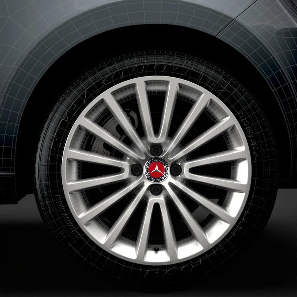 4Pcs 56/60/65MM 56mm Car Wheel Center Cover Sticker Hub Cap for Mercedes Benz AMG W204 W205 Amg W211 Smart Fortwo 451 W203 W222