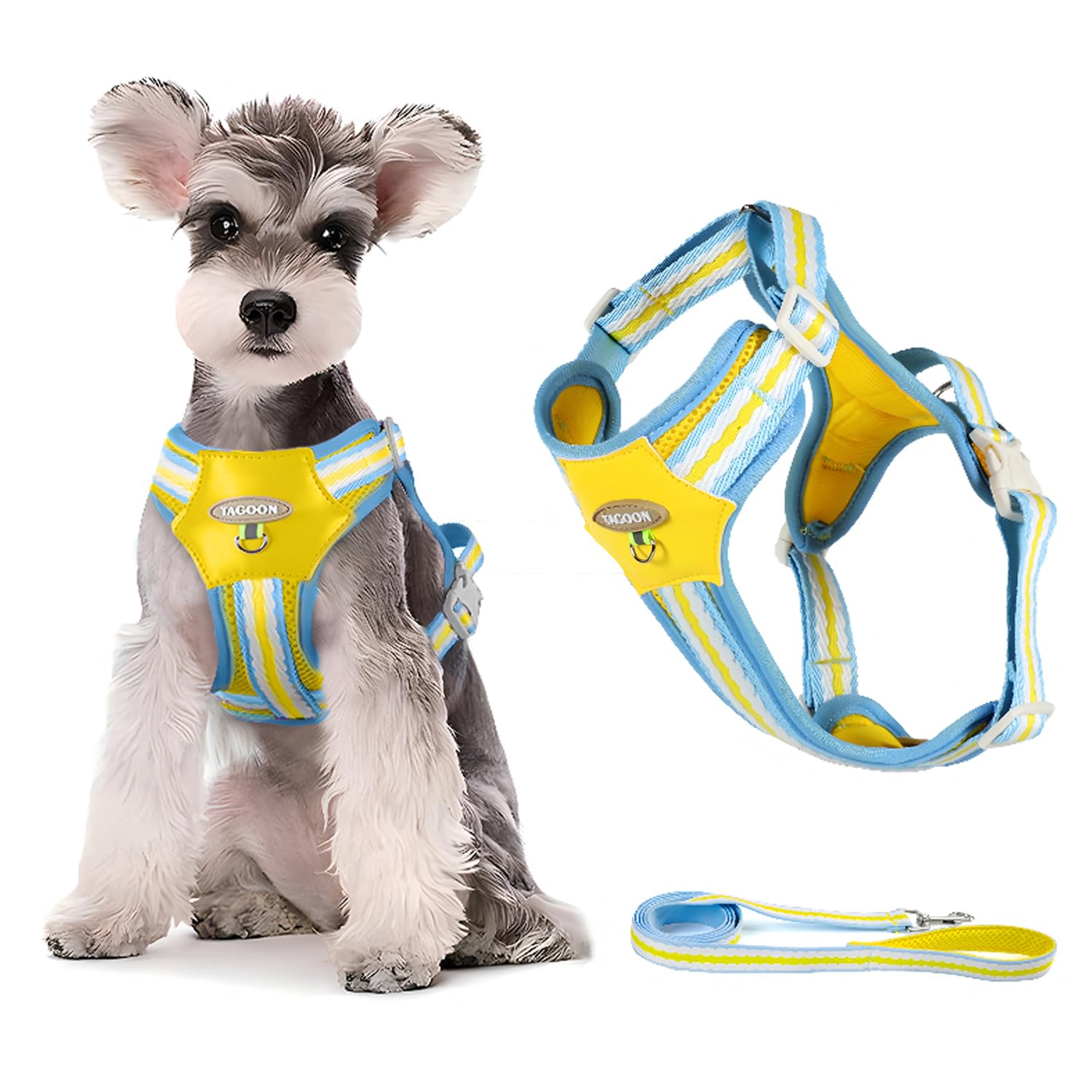 

Costand Dog Harness Latest Dog Harness for Breathable Lightweight Safe Easy to Put on and Take Off Gentle on the Body Reduces Coughing Adjustable Size