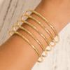 Cross-Border Retro Minimalist Bohemian Bangle Set – European & American Style Layered Bracelets for Women