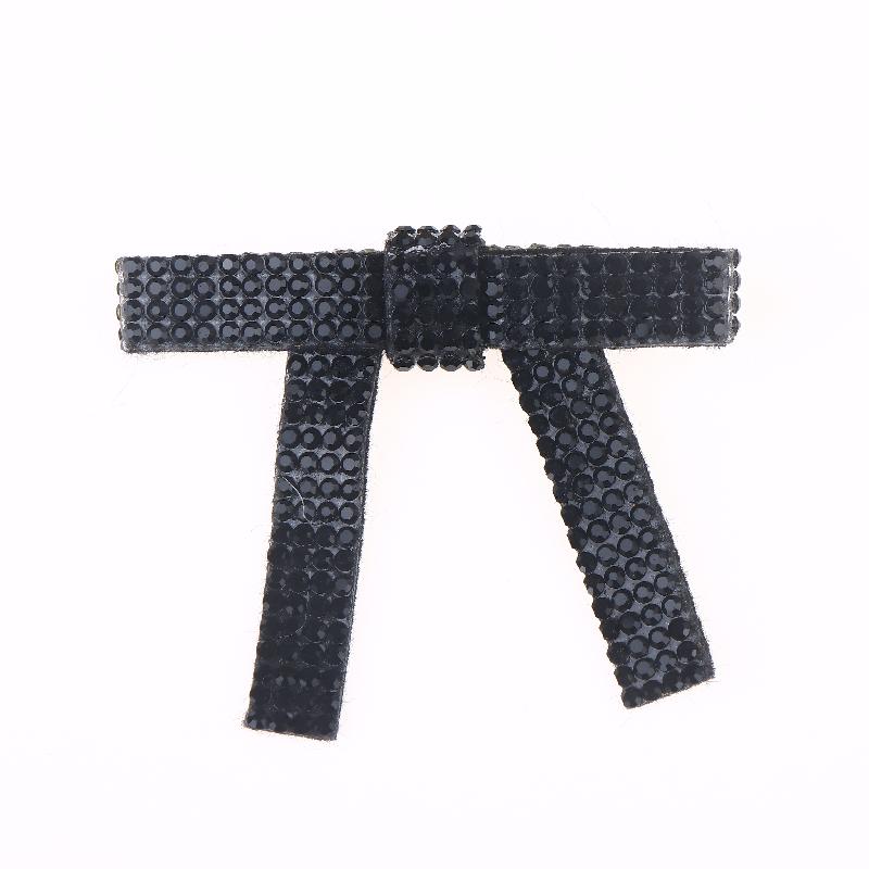 Handmade Pu Rhinestone Bow Brooches For Women Unisex Knot Pins Event Party New Vintage Gifts Backpack Decoration