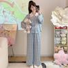 Doll Collar Pajamas Women's Long Sleeve Spring and Autumn New Sweet Rabbit Garden Home Clothing Suit Summer
