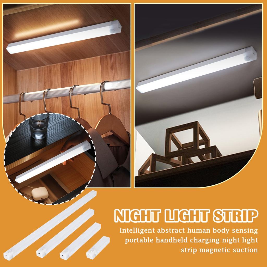 Night Light Long Magnetic Aisle Staircase Wine Cabinet Closet Light, Under Cabinet Lighting