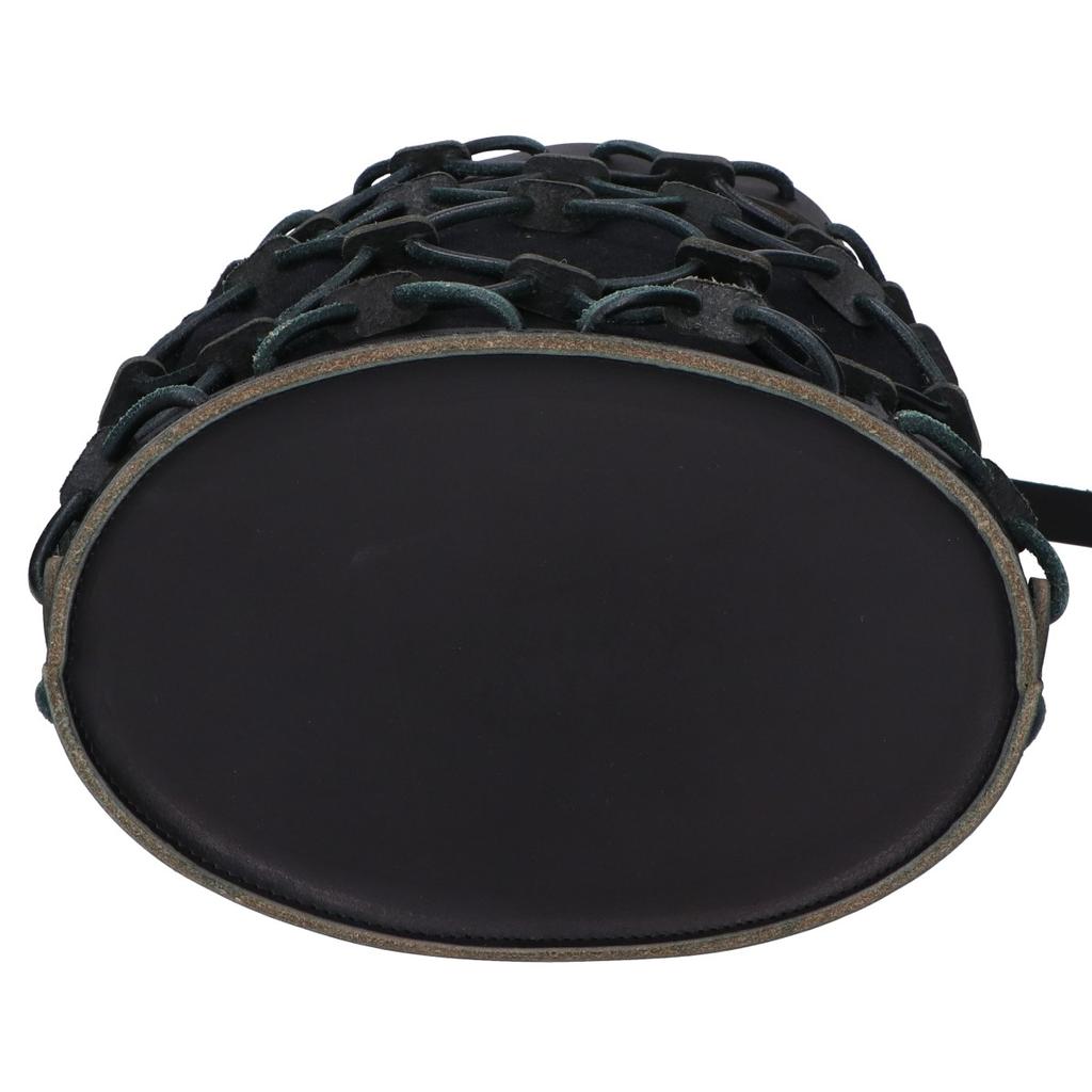 Ense Steer leather basket bag/ Shoulder bag blackUsed