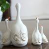 Mother and Son Duck Resin Statue Crafts Perfect for Cabinet Living Room Photo Prop Table Display Home Decoration