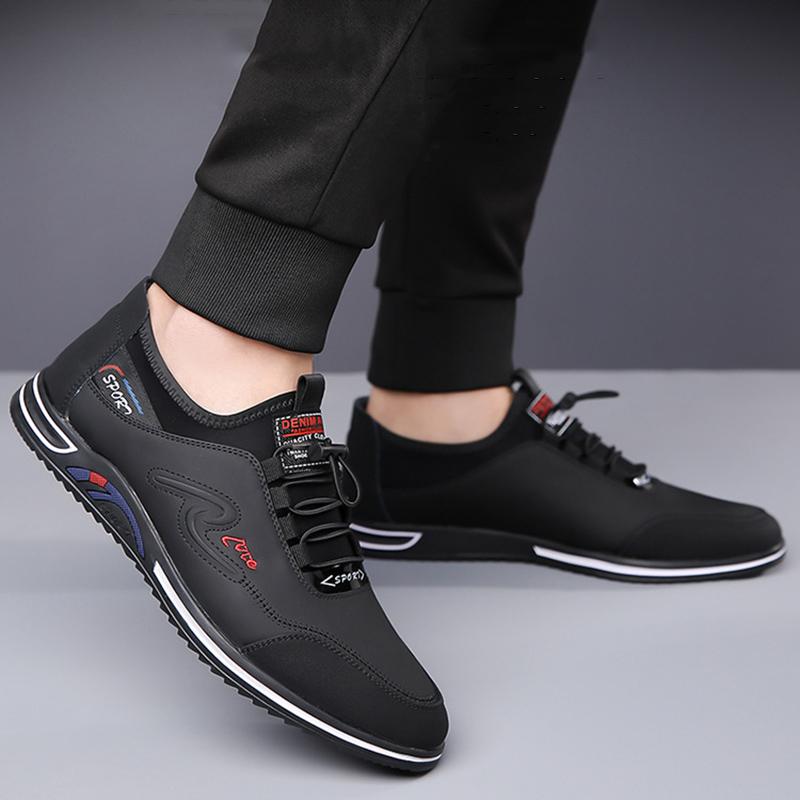 Mode Frühling Herren Laufschuhe Sneaker Leder Herren Freizeitschuhe Bequem Faul Slipper Herren Flats Neu Herren Sport Walking Schuhe