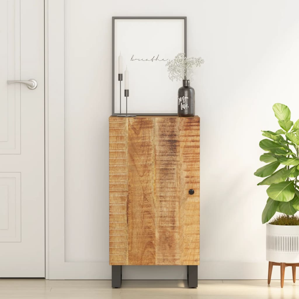 Sideboard with Door 40x31x75 Cm Solid Mango Wood