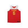 China Team Away #6 Guo Ailun Basketball Jersey Men Jerseys Red AV3823-640