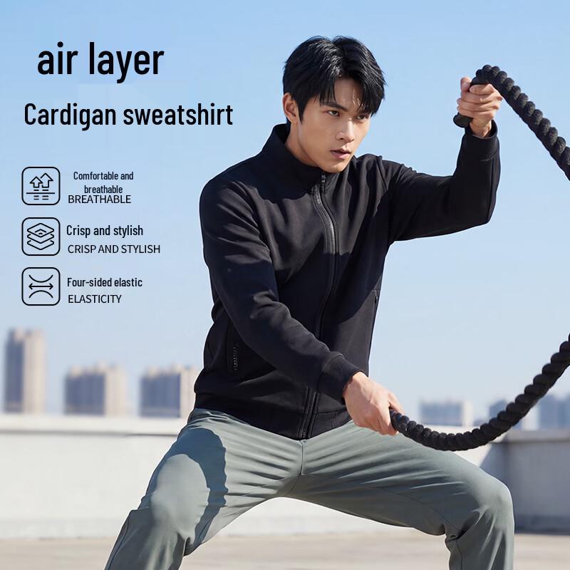 Jeep Men's Half-Zip Stand Collar Sweatshirt