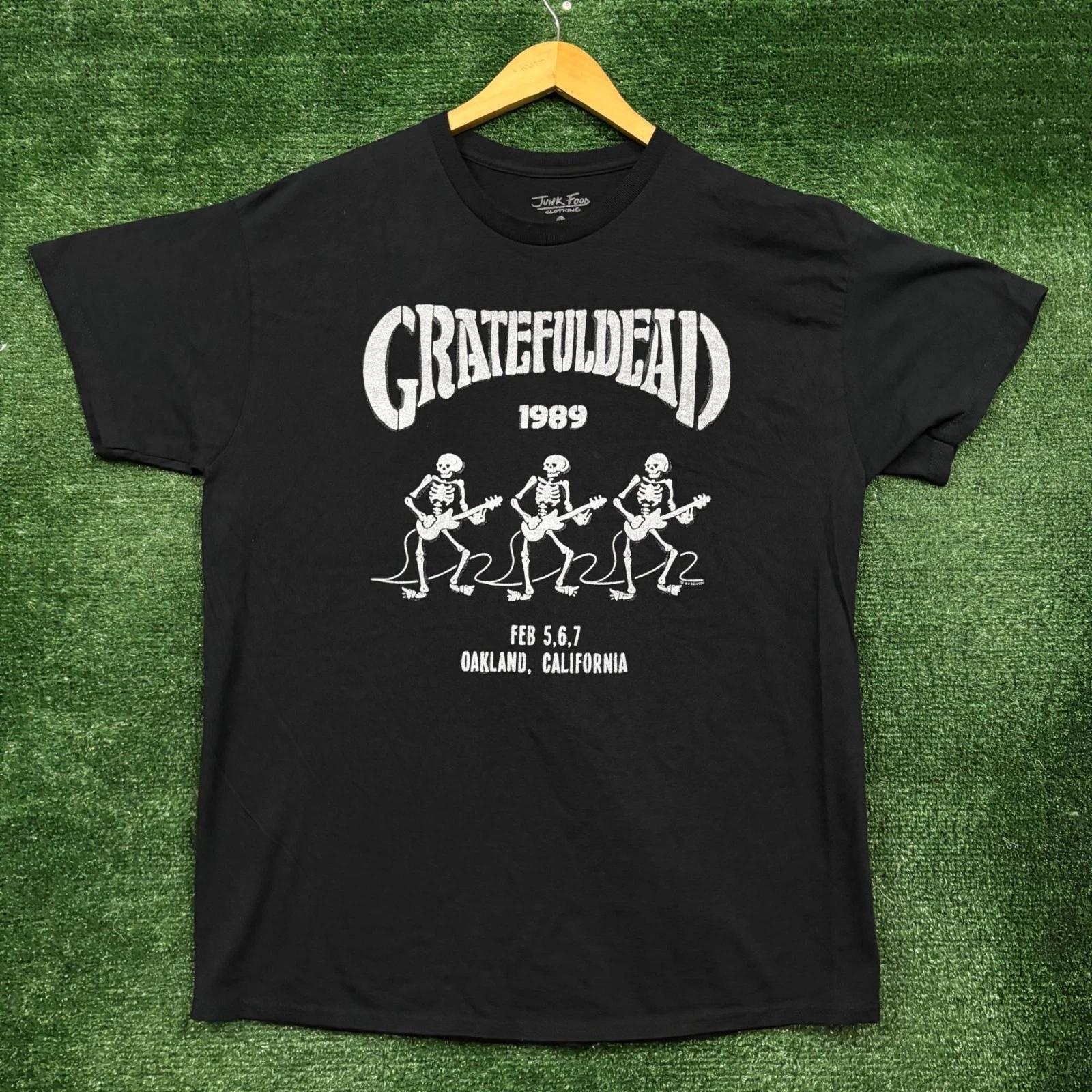 The Grateful Dead Oakland California 1989 Rock Band T-Shirt Size Large XL