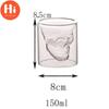 Hi Coffee Mug Double Crystal Skull Head Glass Cup Whisky Wine Vodka Bar Club Pivo Sklenice na víno