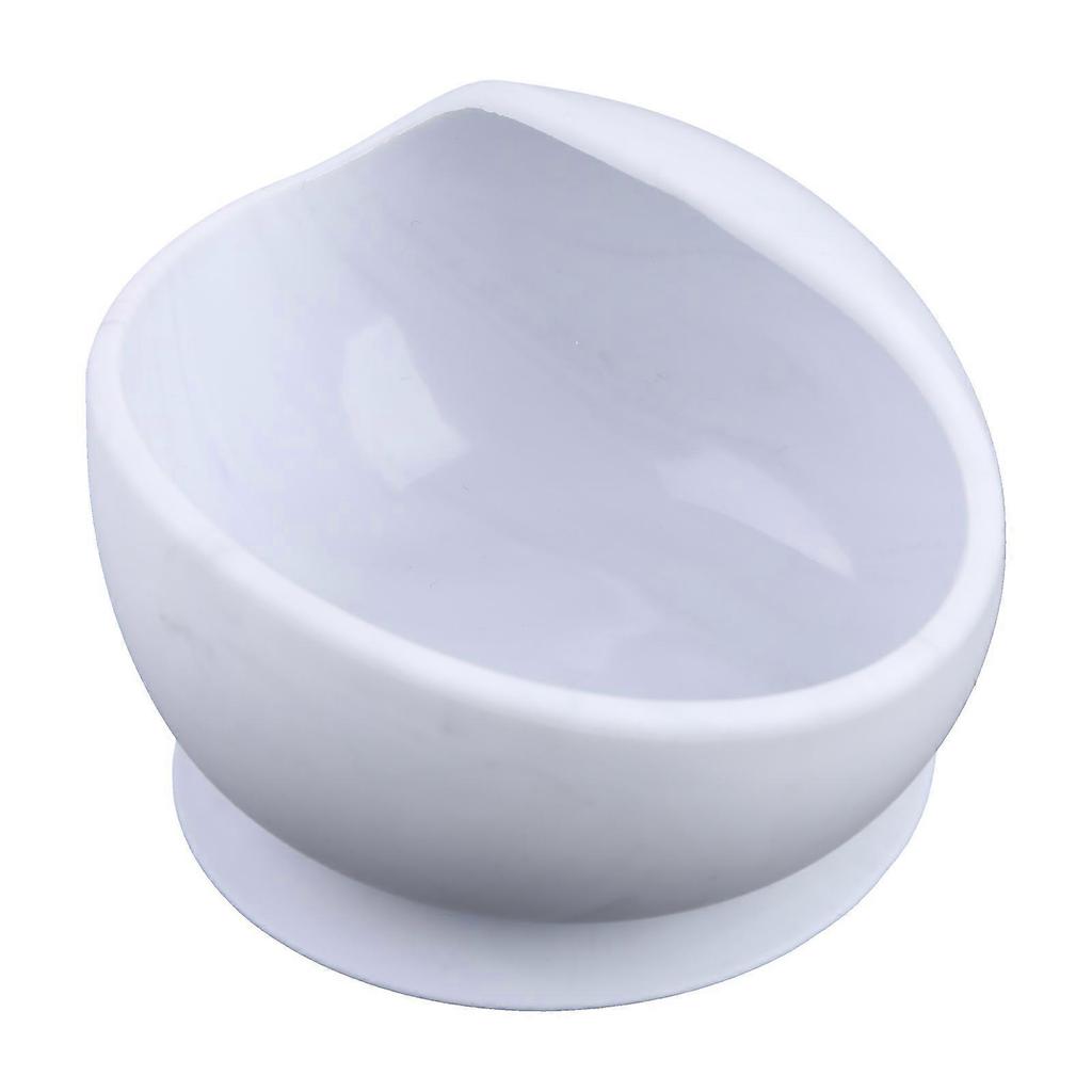 2 Pcs Baby Silicone Suction Cup Base Bowl Spoon Set Non-Slip Learning Feeding Tableware Kids Sucker Dishes Dinnerware Green