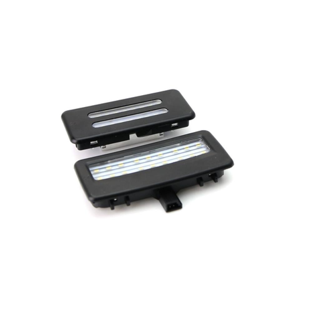 Black Finish OE-Fit 3W LED Sun Visor Vanity Mirror Lights For BMW 5 7 Series