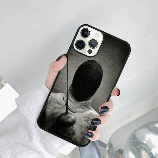 Fencing Sport Phone Case Cover For iPhone 17 Air 15 16 14 11 12 13 Pro MAX Plus Coque
