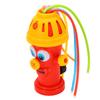 Cute Cartoon Sprinkler Toy Fire Hydrant Shaped for Toddler Outdoor Automatic Water Play Activities Colorful Swing Type