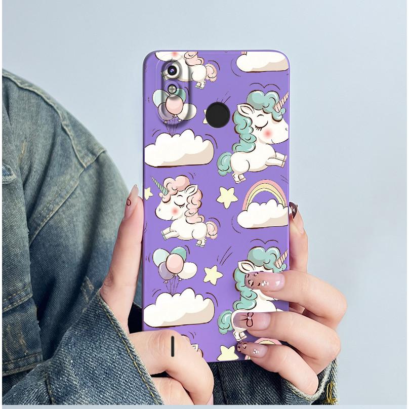 For Tecno Spark 4 Lite / Pop 3 Plus Phone Case Cover KC8S Soft Silicone Sweet Painted Cartoon Funda Lovely Printed Coque Casing