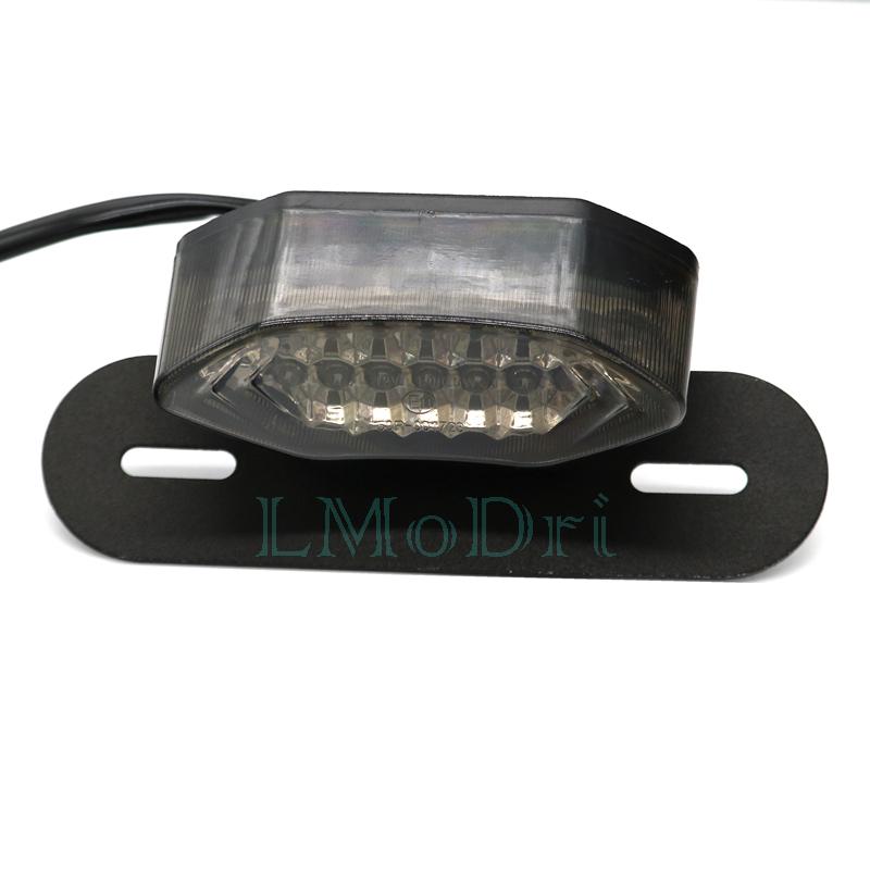 LMoDri Motorcycle Portable Integrated LED Brake Turn Signals Tail Lights Motorbike Rear Turn Indicators Accessories Brake