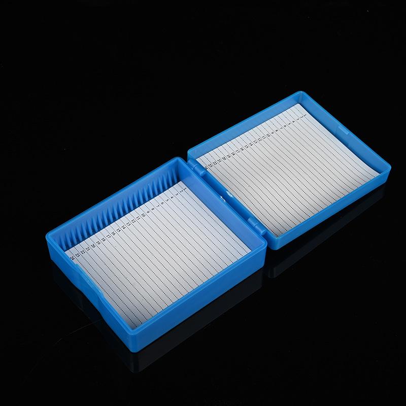Buckle Slide Box: Holds 5/10/12/25/50/100 Microscope Slides with Secure Storage