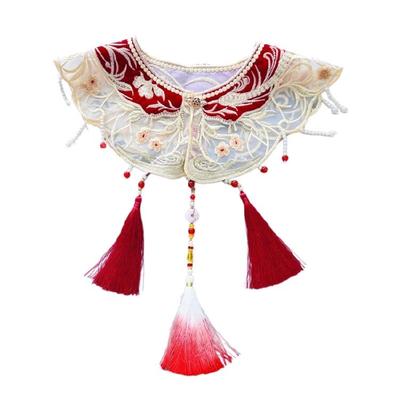 Traditional False Collar Sewing Applique DIY Necklines Girl Hanfu Cloud Shoulder