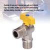 Brass Shut Off Valve G1/2 Male Thread Elbow Valve Durable Gas Angle Valve  Coal Gas