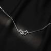 Flash Diamond Pisces Clavicle Chain Necklace for Women Light Luxury High-end Ins Temperament Versatile Best Friend Fashion Clavicle Chain