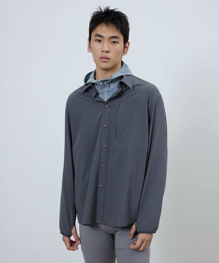 MICHIKO LONDON SPORTS Active Ventilation Shirt Charcoal
