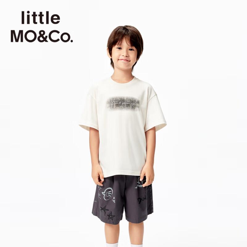 Little MO&Co. Унисекс Летняя Хлопковая Футболка 120