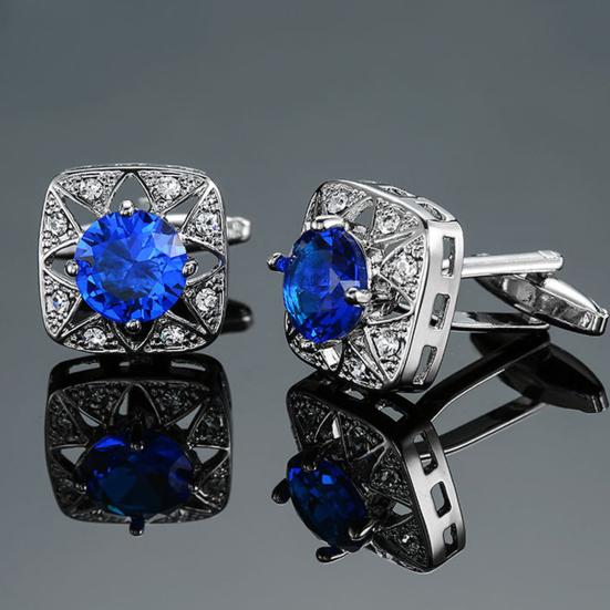 1 Pair Enamel Polishing Retro Pattern Men Cufflinks Electroplating Wear-resistant Shirt Cuff Buttons Clothing Accessories