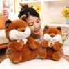 Cute Pet Fox Plush Toy Stuffed Animal Toy Soothing Sleeping Pillow Home Decor Children's Toy Fox Birthday Plush Fox Toy