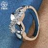 925 Sterling Silber AAA Zirkon Herz Ring Schmuck