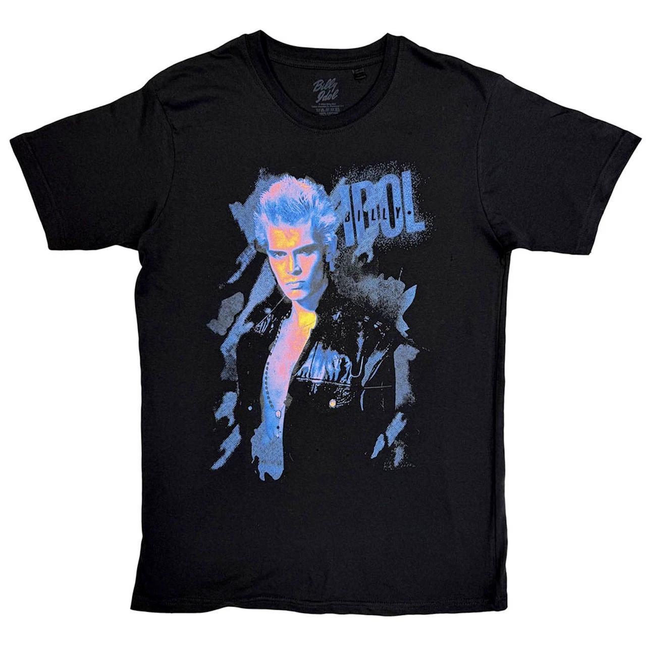 Billy Idol - Blue Profile - Black t-shirt XXXXL