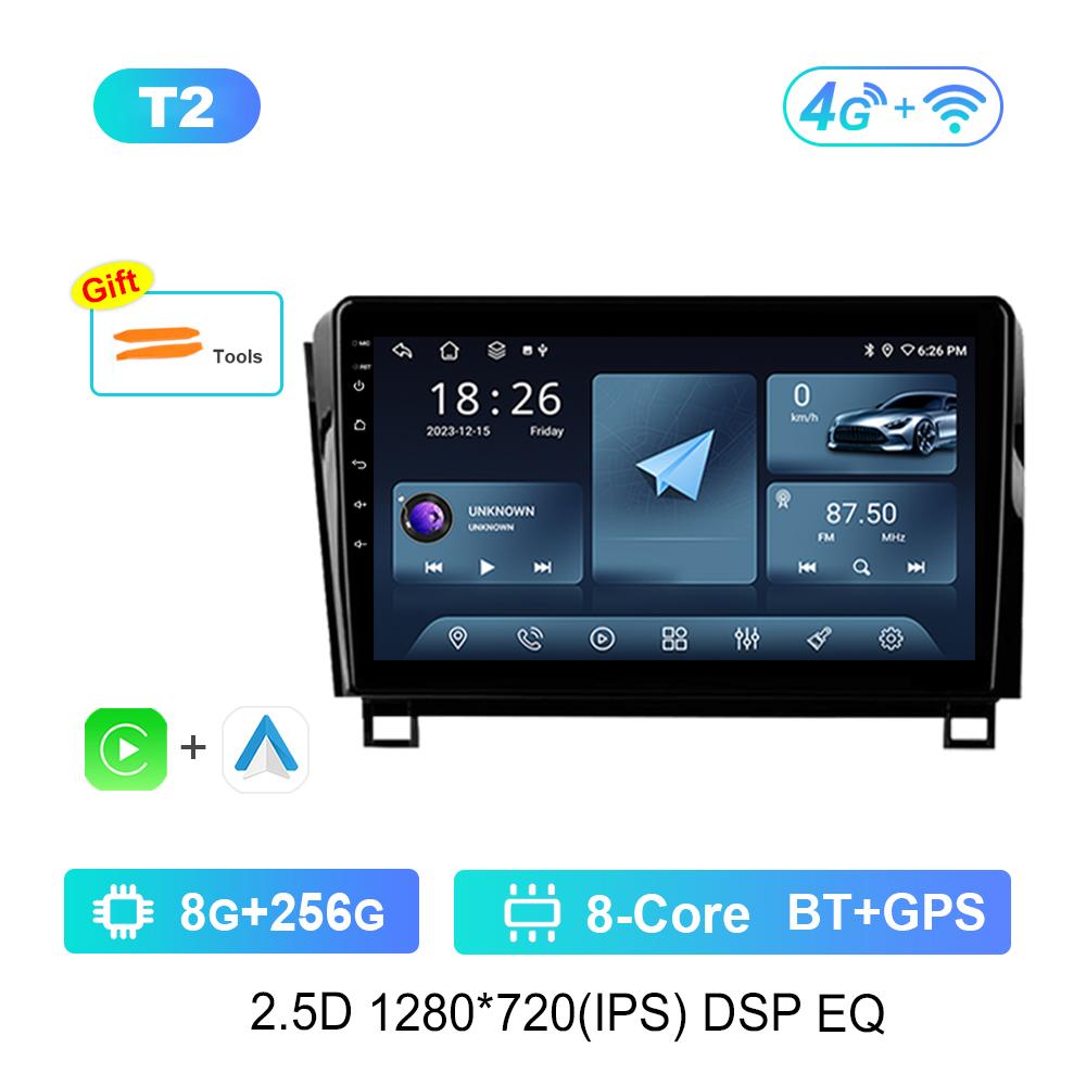 Car Radio Multimedia Player 10 Inch Android OS GPS for Toyota Tundra XK50 2007 - 2013 WiFi 4G IPS Screen Auto Tools Cooling Fan