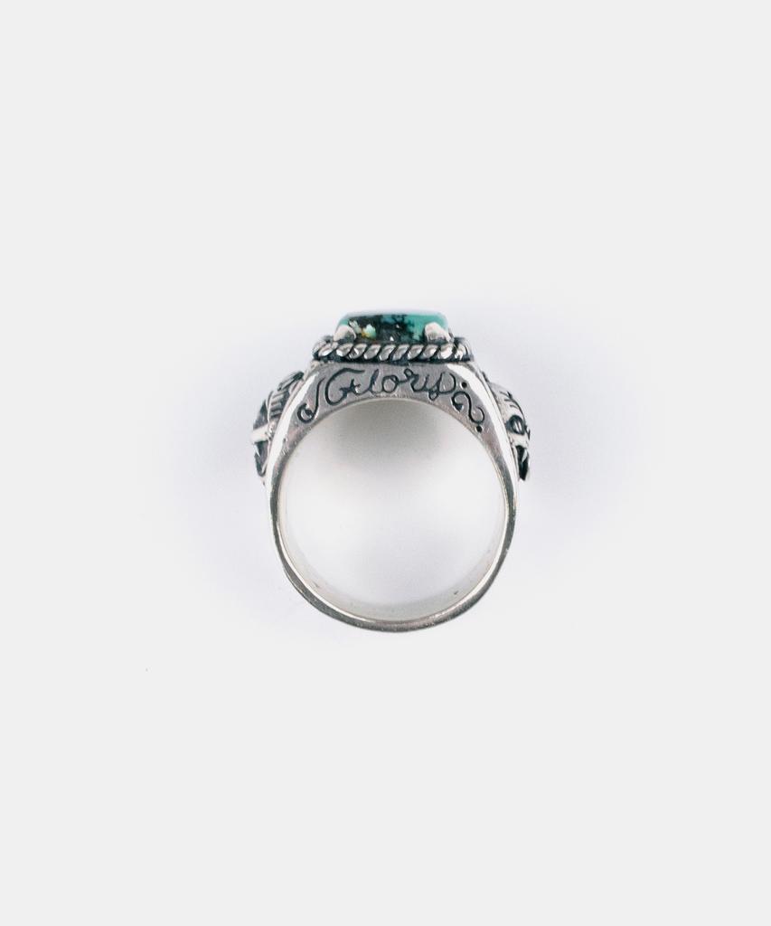Sheen666 Crazy Cat Turquoise Silver Ring (Type B)
