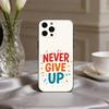 Custodia per Telefono N-Never G-give U-up Per iPhone 17pro, 16,15,14,13,12,11 X XR Plus, Altri Cover Morbida Nera