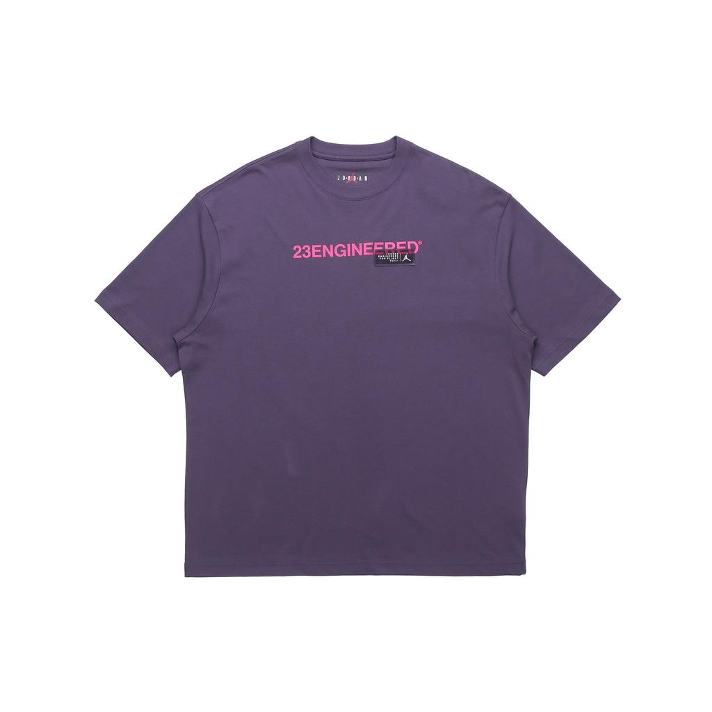 Jordan 23 Engineered Letter Print Crewneck T-Shirt Men Tops Purple CZ5182-573