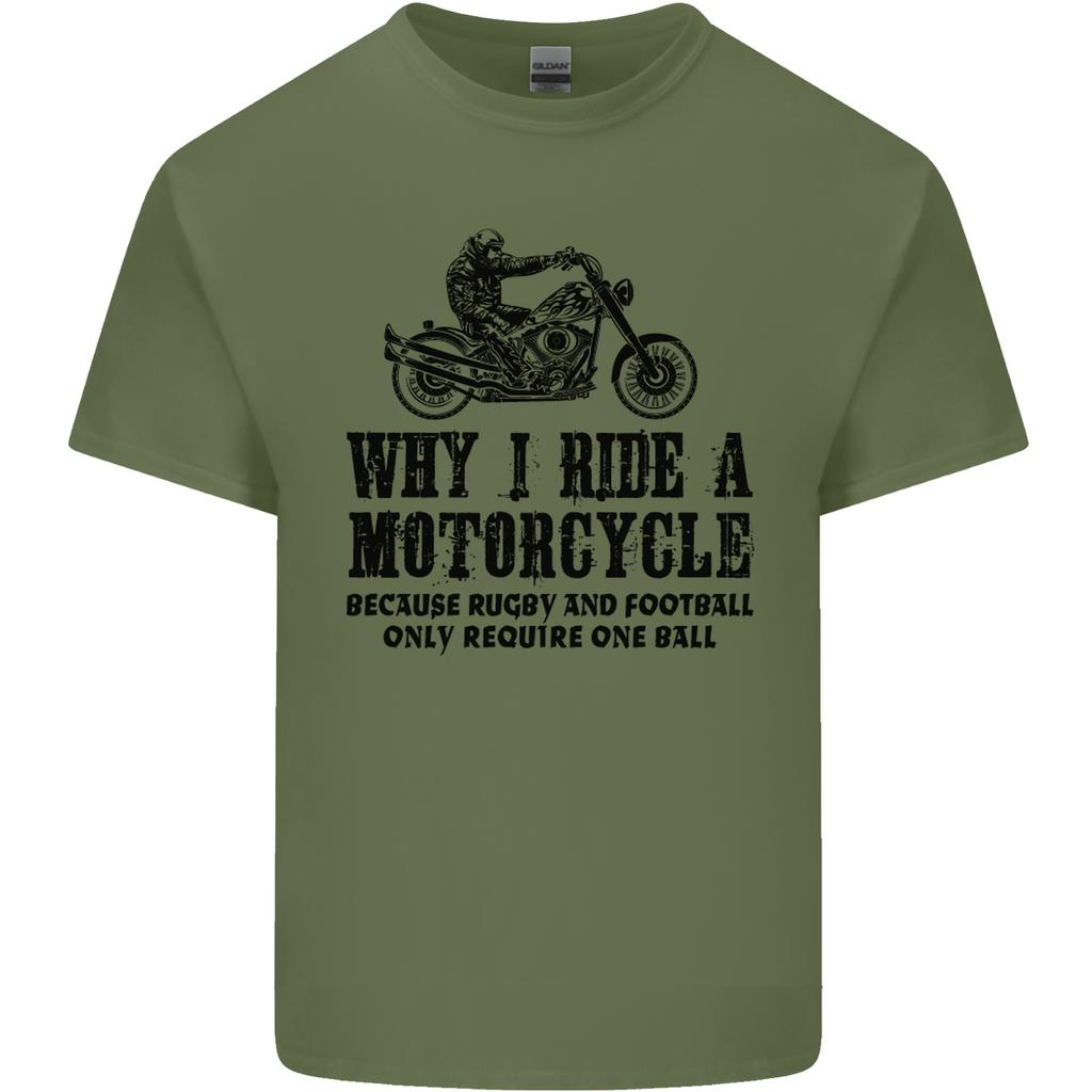 Why I Ride a Motorcycle Biker Funny Bike Unisexs Light Cotton TShirt