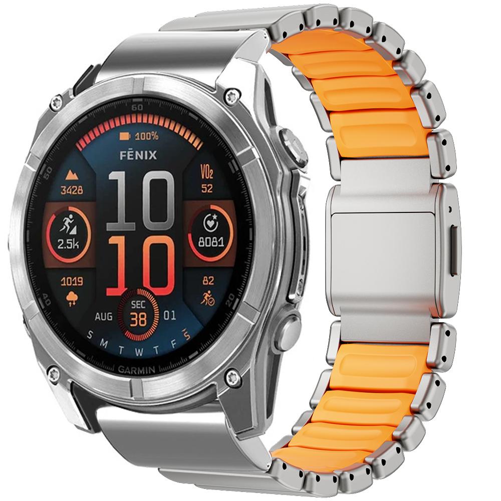 26mm Titanium Band for Garmin Watch Enduro 3 2 Fenix 8 7X Pro 51mm Fenix 6X Luxury Man Strap for Garmin Tactix 7 Pro Watchband
