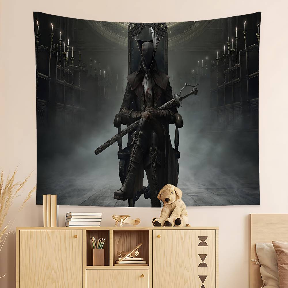 Action Game BBloodborne Cartoon Tapestry Wall Hanging Decoration Household Home Decor