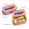 3D Printed Sardine Jewelry Box Fishbone Insert Trinket Storage Box  Desk Storage