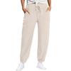 Women's Pants Fashion Casual Pants Solid Color Drawstring High Waist Pants With Pockets