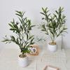 4, 6, and 11-Prong Olive Branch Artificial Flowers for Weddings and Photography Decor